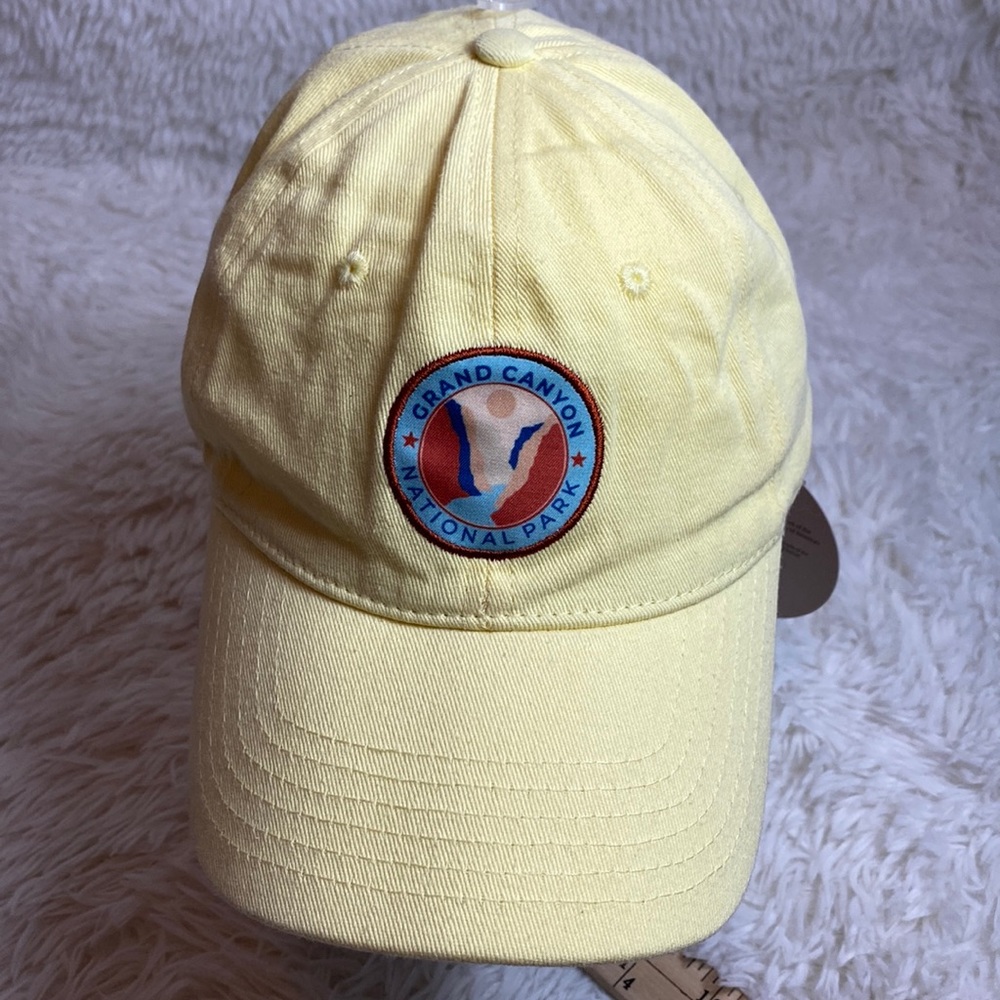 UO-Urban Outfitters-Grand Canyon National Park Yellow Adjustable Hat Cap-New